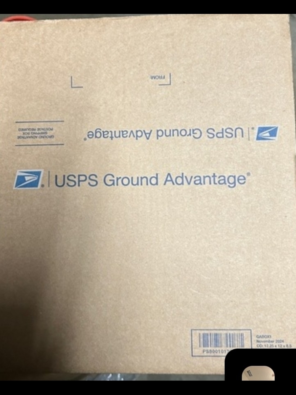 Medium empty reseller USPS Ground Advantage Shipping Box - Brown